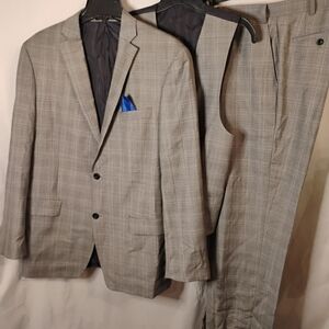 Michael Kors Wool Striped 3 PC Men Pantsuit